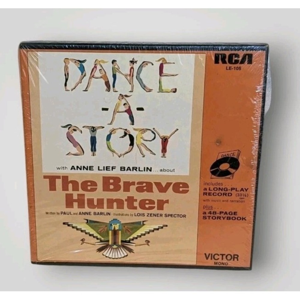 NOS 60s Record Dance A Story Brave Hunter Book Anne Lief Barlin Vtg Sealed The